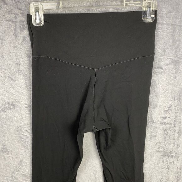 Offline By Aerie Real Me Super Flare Hi Rise Crossover Leggings V Front Black L - Picture 4 of 6